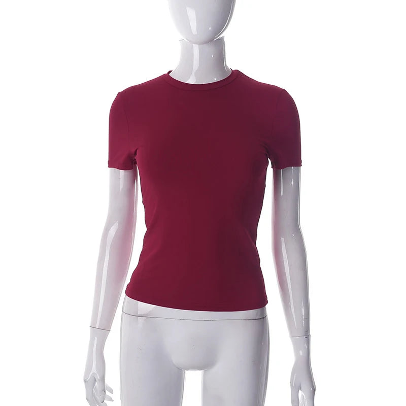 Women’s Soft Casual Crop T-Shirt – Short Sleeve Summer Tee - 3KDyn